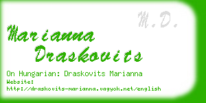 marianna draskovits business card